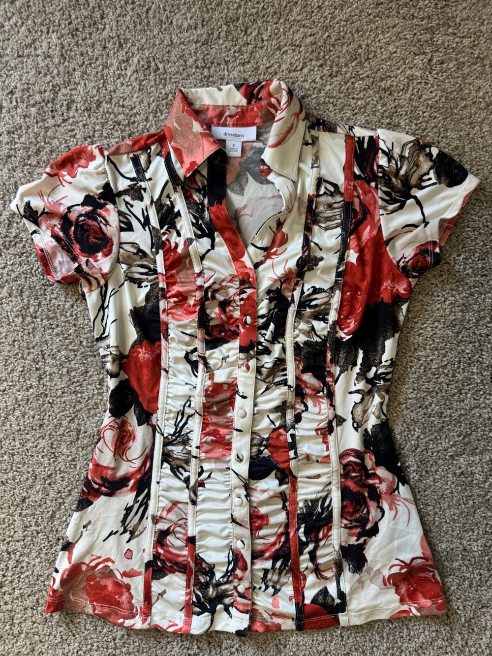 Y2K Dressbarn Floral Top